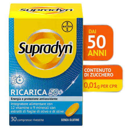 Supradyn Ricarica 50+ Integratore Di Vitamine 30 Compresse - Vitamine e sali minerali - 935662623 - Supradyn - € 18,56