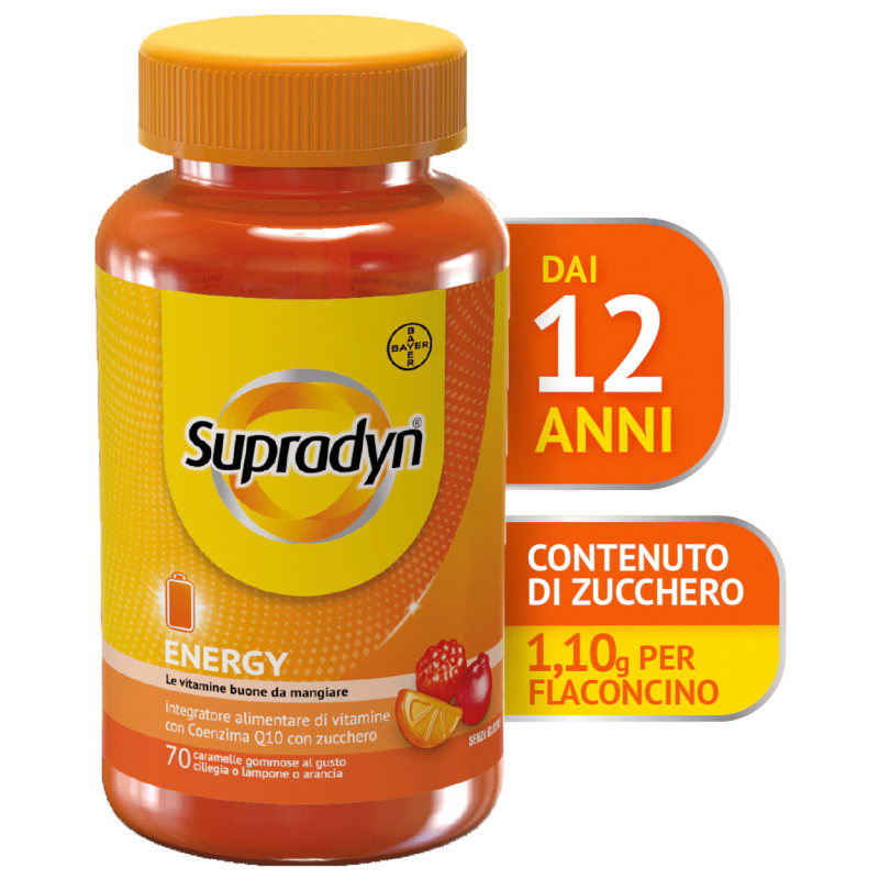 Supradyn Energy Integratore Di Vitamine 70 Caramelle Gommose - Vitamine e sali minerali - 924415235 - Supradyn - € 12,83