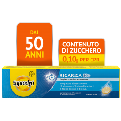 Supradyn Ricarica 50+ 15 Compresse Effervescenti - Vitamine e sali minerali - 935662561 - Supradyn - € 13,97