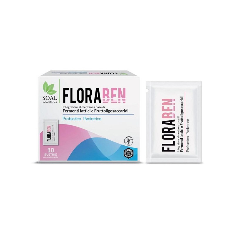 Soal Pharma Floraben Pediatrico 10 Bustine - Integratori di fermenti lattici - 985519457 - Soal Pharma - € 12,64