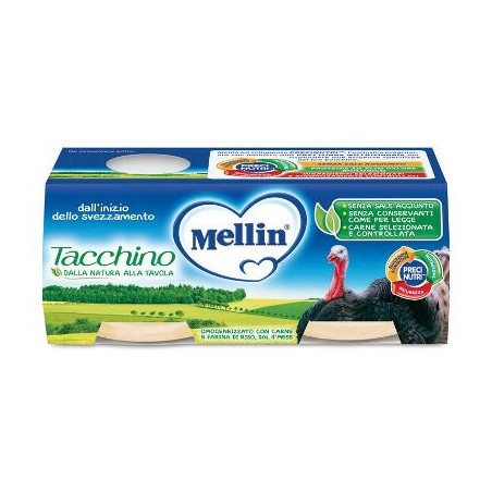 Danone Nutricia Soc. Ben. Omogeneizzato Mellin Tacchino 2x120 G Danone Nutricia Soc. Ben. - 1 Danone Nutricia Soc. Ben. Omogeneizzato Mellin Tacchino 2x120 G Danone Nutricia Soc. Ben. - 1