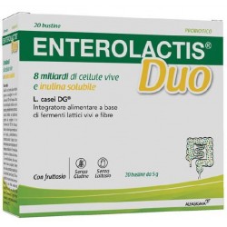 Enterolactis Duo Equilibrio Flora Intestinale 20 Bustine - Integratori di fermenti lattici - 986173437 - Enterolactis - € 20,29