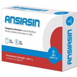Igea Pharma Ansiasin 30 Compresse Masticabili - Integratori per umore, anti stress e sonno - 987715861 - Igea Pharma - € 14,16