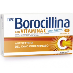 NeoBorocillina Vitamina C Senza Zucchero Antisettico 16 Pastiglie - Raffreddore e influenza - 022632184 - Neoborocillina - € ...