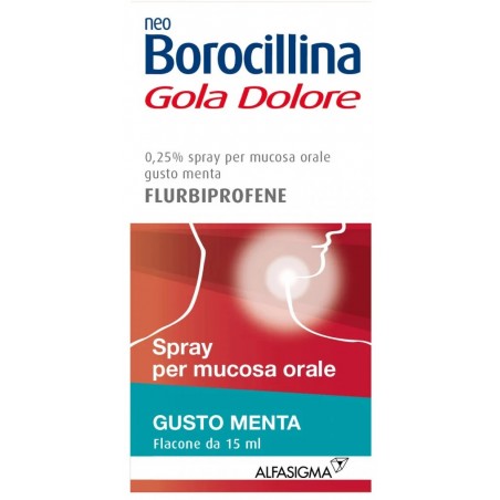 NeoBorocillina Gola Dolore Spray Allevia Infiammazioni 15 Ml - Farmaci per mal di gola - 035760038 - Neoborocillina - € 6,39
