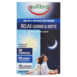 Equilibra Relax Giorno & Notte 50 Compresse - Integratori per umore, anti stress e sonno - 924587367 - Equilibra - € 6,36