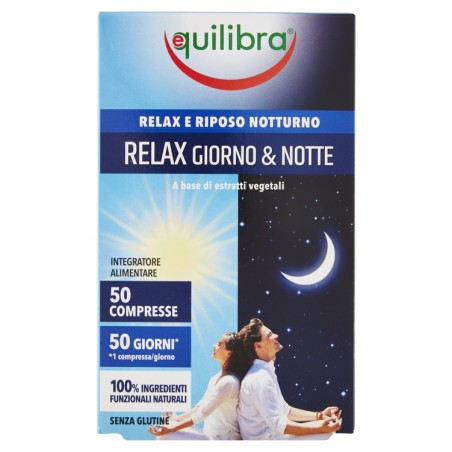 Equilibra Relax Giorno & Notte 50 Compresse - Integratori per umore, anti stress e sonno - 924587367 - Equilibra - € 6,32
