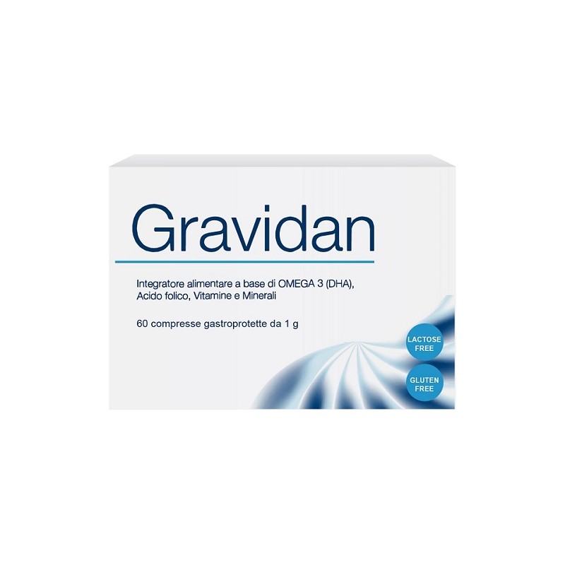 Adl Farmaceutici Gravidan 60 Compresse Gastroprotette - Integratori prenatali e postnatali - 939969933 - Adl Farmaceutici - €...