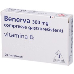 Benerva 300 mg Carenza della Vitamina B1 20 Compresse - Farmaci per carenza di micronutrienti - 050430014 - Farmed - € 8,58