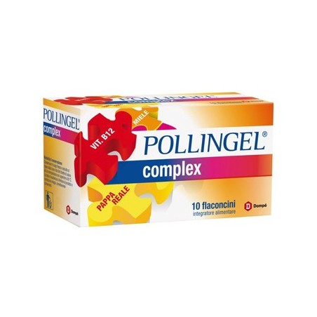 Dompe' Farmaceutici Pollingel Complex 10 Flaconcini 10 Ml - Integratori per difese immunitarie - 924177874 - Pollingel - € 10,00