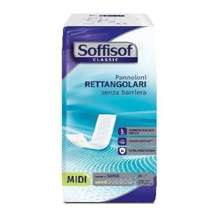 S. I. L. C. Pannolone Soffisof Classic Rettangolare Senza Barriera 30 Pezzi Silc - 1 S. I. L. C. Pannolone Soffisof Classic Rettangolare Senza Barriera 30 Pezzi Silc - 1