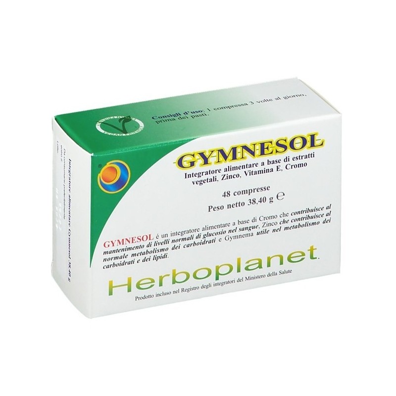 Herboplanet Gymnesol Controllo Glucosio 48 Compresse - Integratori per dimagrire ed accelerare metabolismo - 925529164 - Herb...