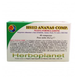 Herboplanet HS112 Ananas Controllo Peso 48 Compresse - Integratori per dimagrire ed accelerare metabolismo - 982185187 - Herb...