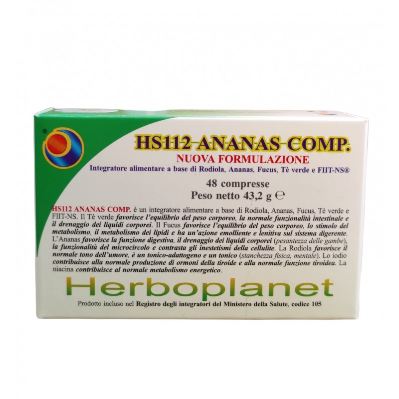 Herboplanet HS112 Ananas Controllo Peso 48 Compresse Herboplanet - 1