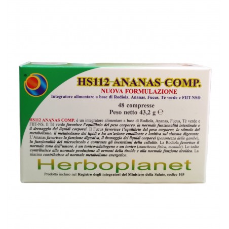 Herboplanet HS112 Ananas Controllo Peso 48 Compresse Herboplanet - 1 Herboplanet HS112 Ananas Controllo Peso 48 Compresse Herboplanet - 1