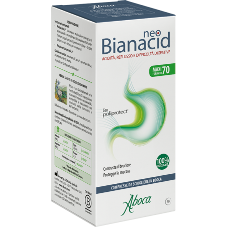 Aboca NeoBianacid Per Favorire La Digestione 70 Compresse - Integratori per regolarità intestinale e stitichezza - 980423610 ...