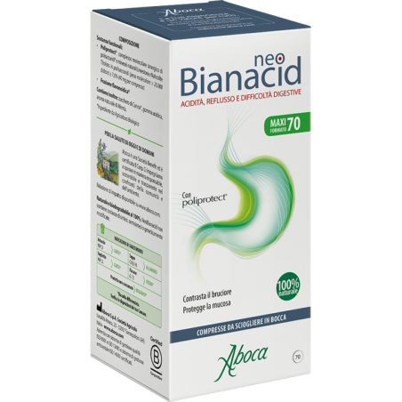 Aboca NeoBianacid Per Favorire La Digestione 70 Compresse Aboca - 1 Aboca NeoBianacid Per Favorire La Digestione 70 Compresse Aboca - 1