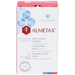 Almetax Integratore Curcuma Triptofano Vitamine 30 Compresse - Integratori per umore, anti stress e sonno - 943361182 - Kolin...
