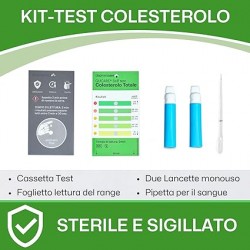Qucare Self Test Colesterolo Totale Veloce ed Affidabile - Test per il colesterolo - 987478322 - Pm2 Services - € 4,90