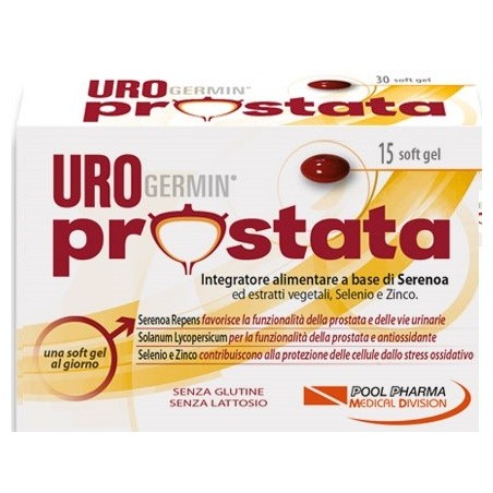 UroGermin Prostata Integratore Per Vie Urinarie 15 Softgel - Integratori per prostata - 941836773 - UroGermin - € 5,52