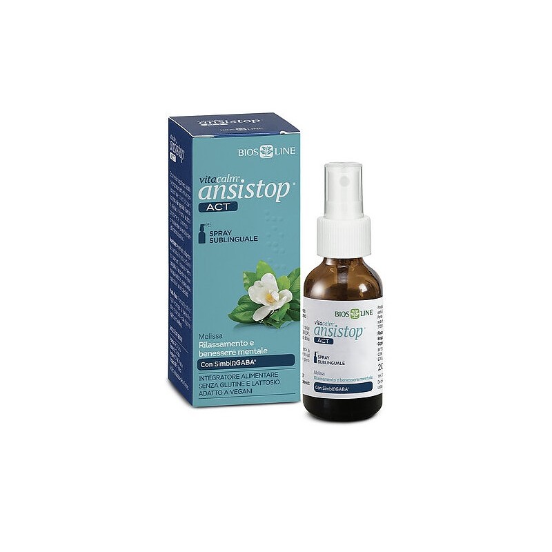 Bios Line Vitacalm Ansistop Spray Act 20 Ml - Integratori per umore, anti stress e sonno - 947217473 - Bios Line - € 13,20