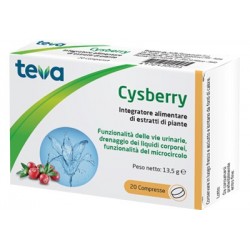 Teva Italia Cysberry Teva 20 Compresse - Integratori per apparato uro-genitale e ginecologico - 970430031 - Teva Italia