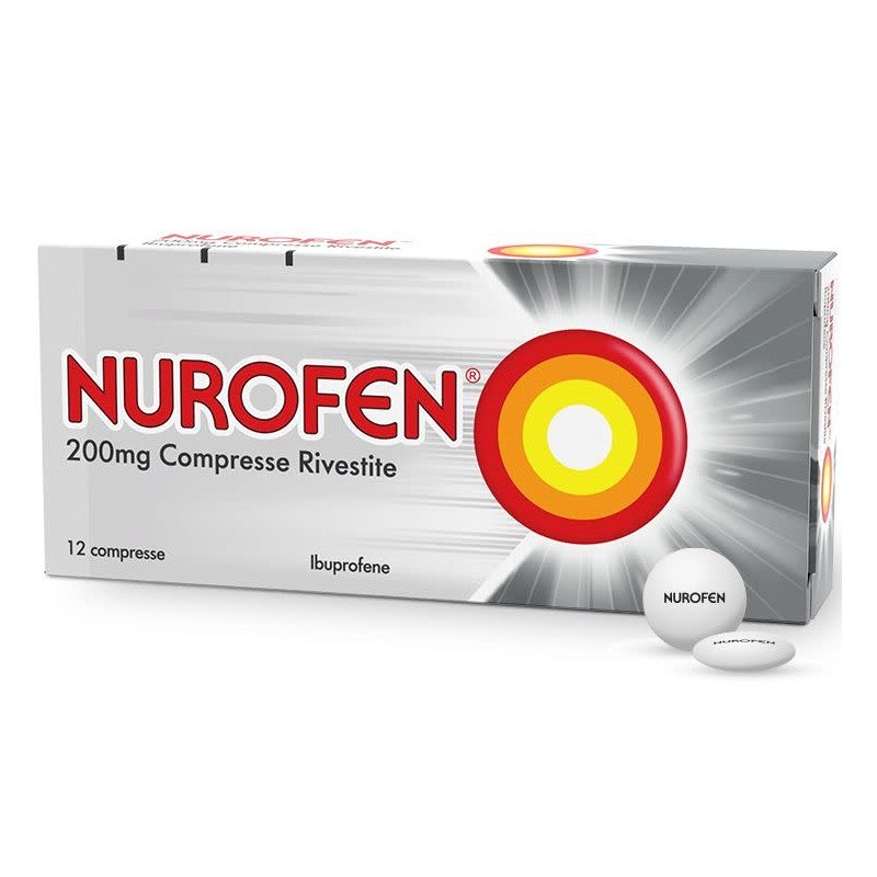 Nurofen Ibuprofene 200 mg Antidolorifico 12 Compresse - Farmaci per dolori muscolari e articolari - 025634015 - Nurofen - € 3,20