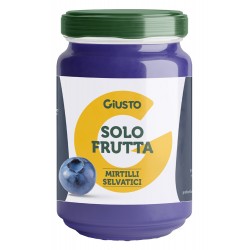 Farmafood Giusto Solo Frutta Confettura Mirtilli Selvatici 220 G - Sostitutivi pasto e sazianti - 988341537 - Farmafood - € 4,29