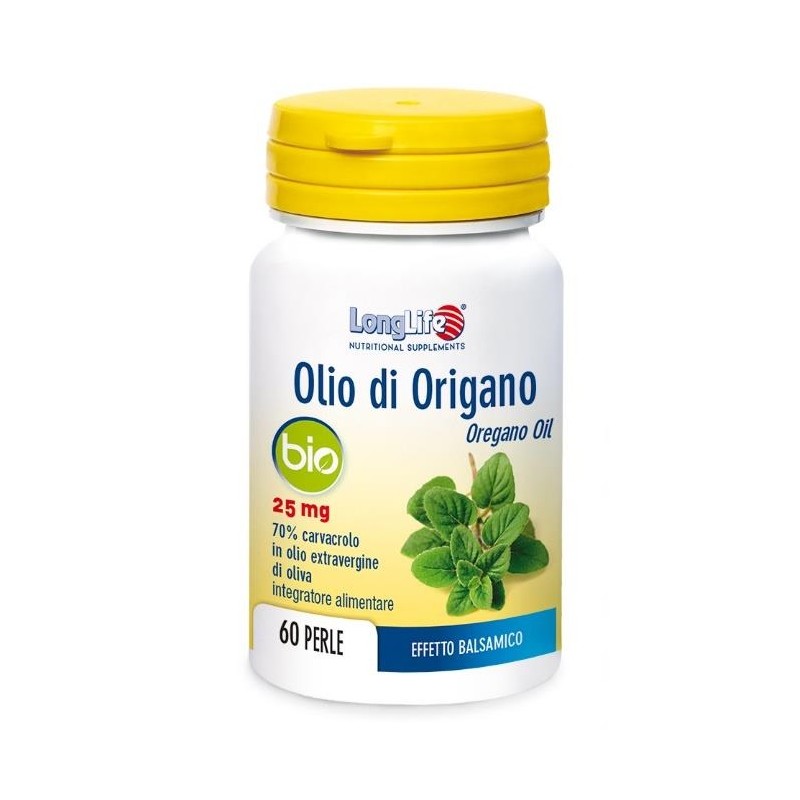 Longlife Olio Origano Bio 60 Perle - Integratori per difese immunitarie - 944633611 - Longlife - € 15,71