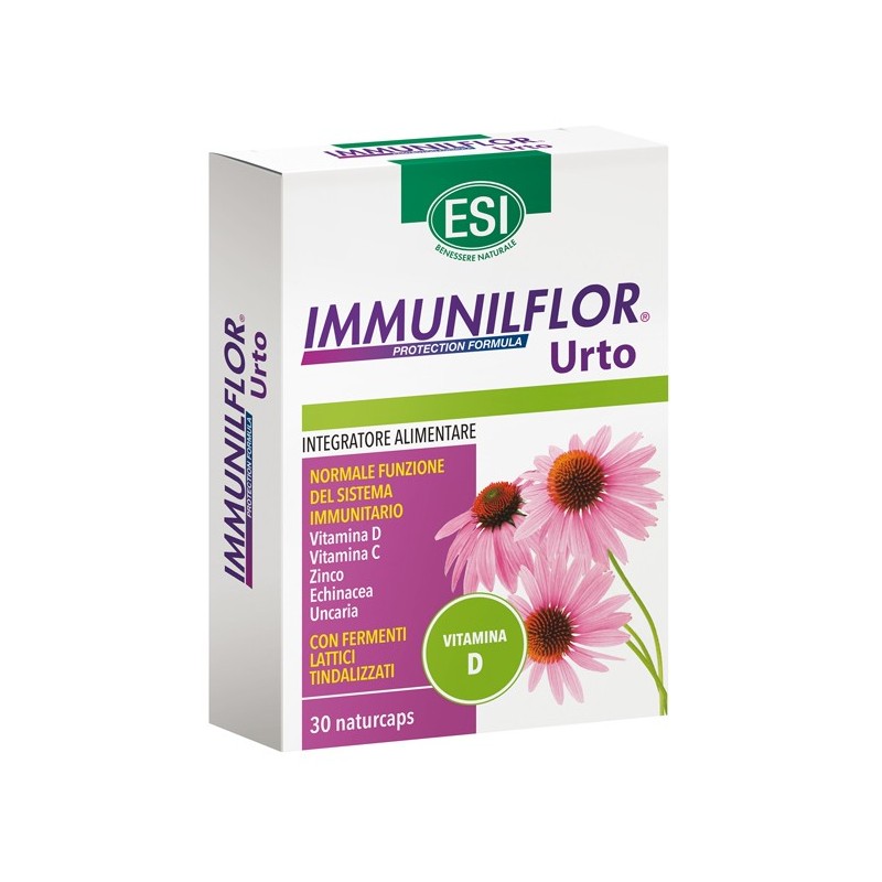 Immunilflor Urto Vitamina D Sistema Immunitario 30 Naturcaps - Integratori per difese immunitarie - 980793513 - Immunilflor -...