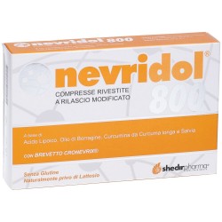 Nevridol 800 Integrità Cellulare E Antiossidante 20 Compresse - Integratori antiossidanti e anti-età - 942873504 - Shedir Pha...