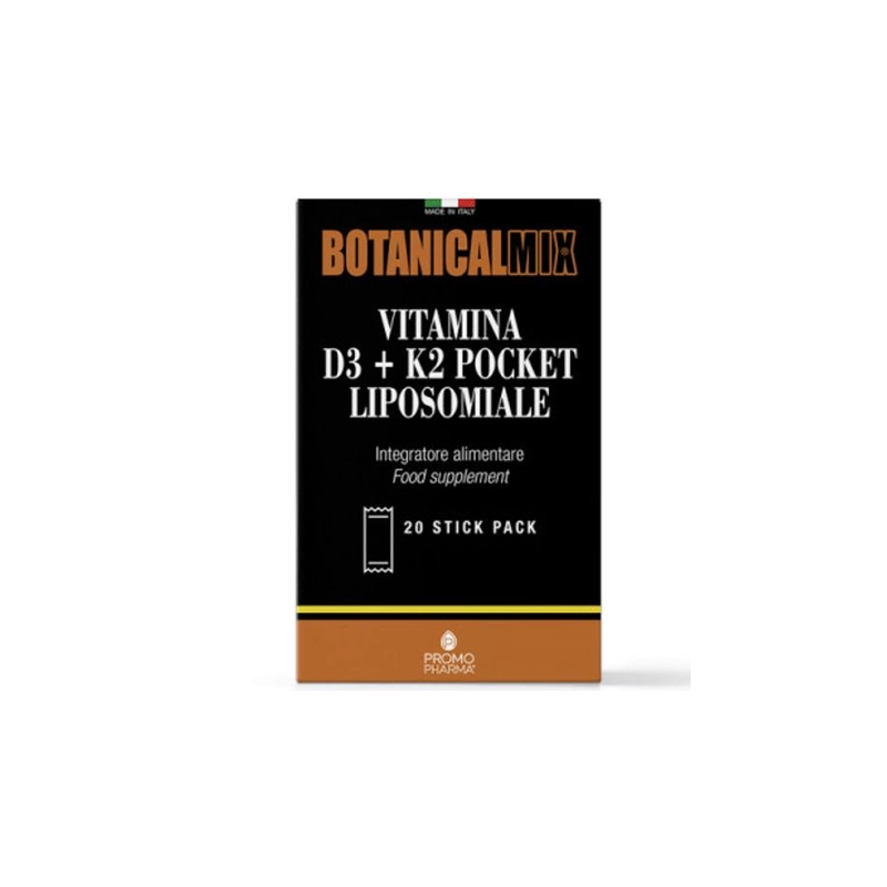 Promopharma Vitamina D3+k2 Liposomiale Pocket 20 Stick - Integratori multivitaminici - 985976745 - Promopharma - € 8,85
