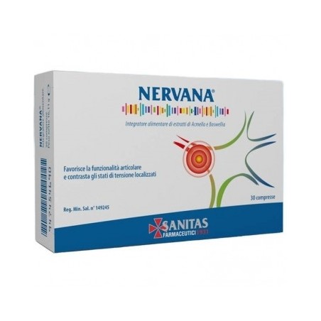 Nervana Funzionalità Articolare E Tensione 30 Compresse - Integratori per articolazioni ed ossa - 947454690 - Sanitas Farmace...