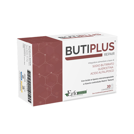 Erfo Butiplus Repair Benessere Gastrointestinale 30 Compresse - Integratori per regolarità intestinale e stitichezza - 988038...