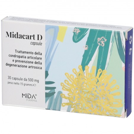 Midacart D Integratore Osteoarticolare 30 Capsule - 1 Midacart D Integratore Osteoarticolare 30 Capsule - 1