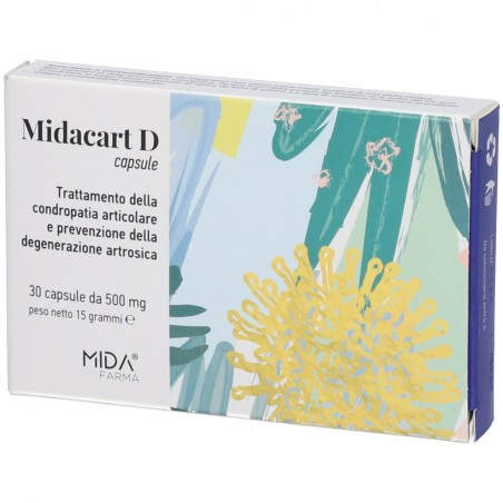 Midacart D Integratore Osteoarticolare 30 Capsule - Integratori per articolazioni ed ossa - 982144230 -  - € 16,54