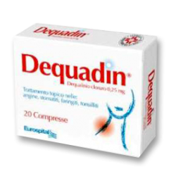 Eurospital Dequadin 0,25mg - 20 Compresse - Farmaci per afte e gengiviti - 012235040 - Eurospital - € 4,77