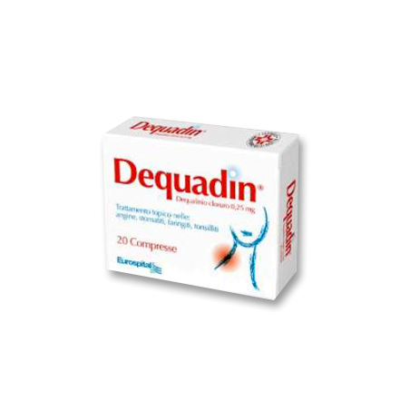 Eurospital Dequadin 0,25mg - 20 Compresse - Farmaci per afte e gengiviti - 012235040 - Eurospital - € 4,33