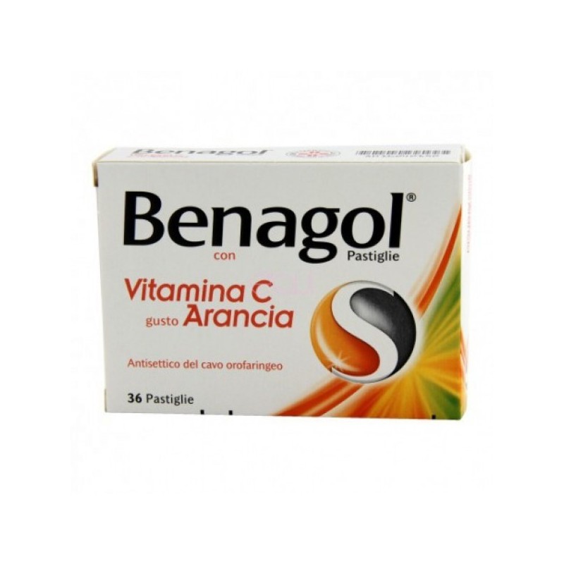 Benagol Vitamina C 36 Pastiglie Gusto Arancia - Farmaci per mal di gola - 016242152 - Benagol - € 10,49