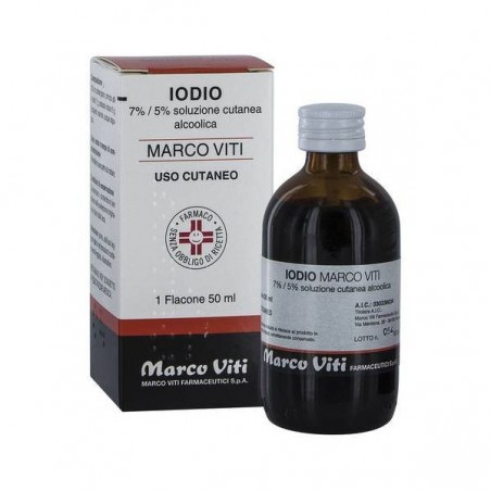 Marco Viti Iodio 7%/5% Soluzione Cutanea Alcolica 50 Ml - Farmaci dermatologici - 030336034 - Marco Viti - € 2,94