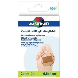 Pietrasanta Pharma Cerotto Callifugo Master-aid Footcare Ritagliabile 64x40 Mm 2 Pezzi B3 - Prodotti per la callosità, verruc...