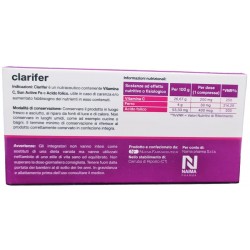 Clarifer Nutraceutico Con Vitamina C Ferro Acido Folico 30 Compresse - Integratori di ferro - 988257313 - Naima Pharma S - € ...