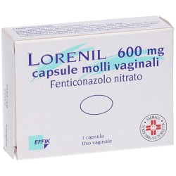 Lorenil 600 mg Trattamento Candidosi 1 Capsula Vaginale - Farmaci ginecologici - 028228171 - Effik Italia - € 8,48