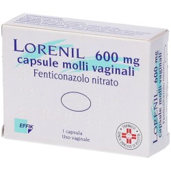 Lorenil 600 mg Trattamento Candidosi 1 Capsula Vaginale - Farmaci ginecologici - 028228171 - Effik Italia - € 8,48