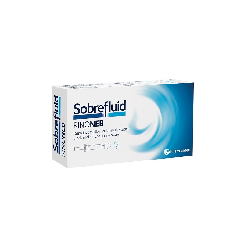 Pharmaidea Sobrefluid Rinoneb Dispositivo Nebulizzatore + Siringa Luer Lock Da 50 Ml + Agocannula Per Prelievo Soluzione - Pr...