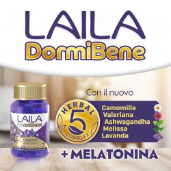Laila DormiBene Pastiglie Gommose Melatonina 30 Pezzi - Integratori per dormire - 986734503 - Laila - € 12,37