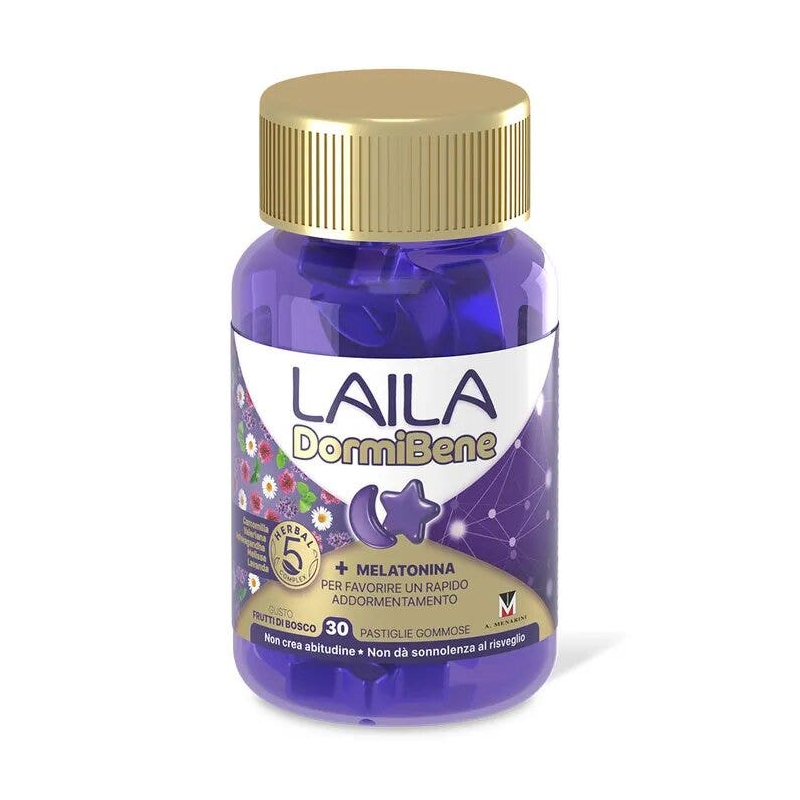 Laila DormiBene Pastiglie Gommose Melatonina 30 Pezzi Laila - 24