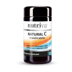 Nutriva Natural C Integratore Vegano 60 Compresse Masticabili - Vitamine e sali minerali - 922297508 - Nutriva - € 18,90