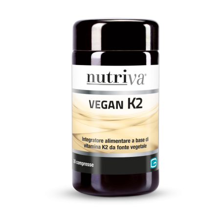 Nutriva Vegan K2 Da Fonte Vegetale 30 Compresse - Integratori per articolazioni ed ossa - 973384670 - Nutriva - € 17,14