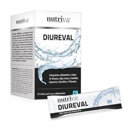 Nutriva Diureval Per Il Drenaggio Dei Liquidi Corporei 15 Stick - Integratori drenanti e anticellulite - 977367921 - Nutriva ...